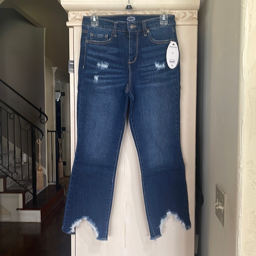 NWT Scoop crop flare jeans
